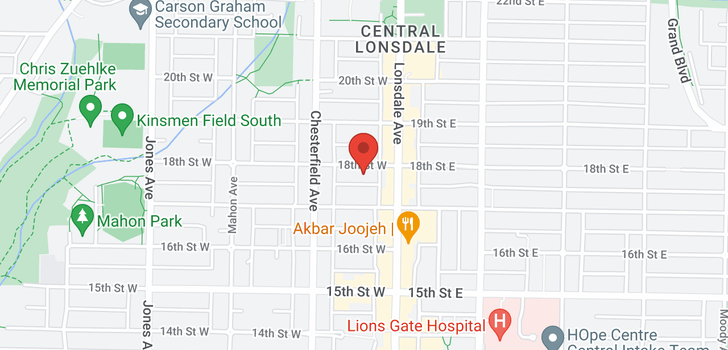 map of 102 125 W 18TH STREET